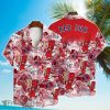 Boston Red Sox Major League Baseball Mascot And Hibiscus Pattern 3D Print Hawaiian Shirt