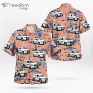 Boulder City Nevada Hoover Dam Police Chevrolet Tahoe Hawaiian Shirt