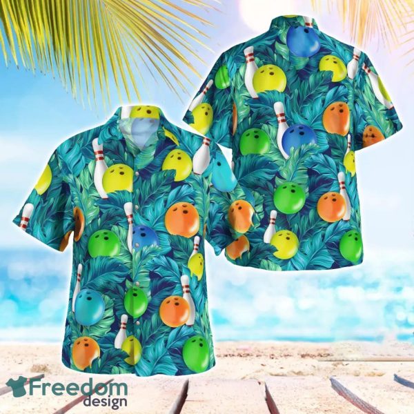 Bowling Tropical Beach Hawaiian Shirt Summer Gift