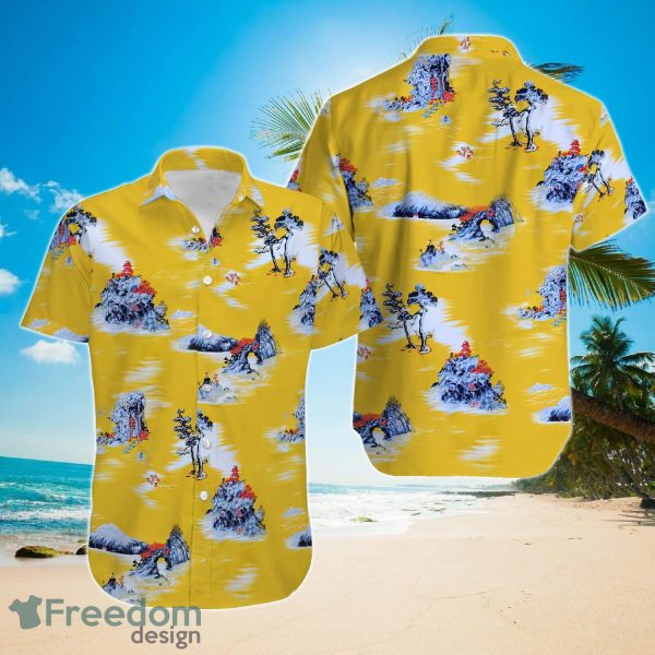 Brad Pitt Summer Short Sleeve Hawaiian Beach Shirt