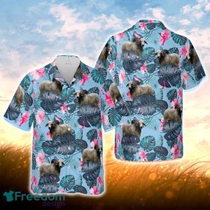 Brahman Blue Hibiscus Hawaiian Shirt For Men Women