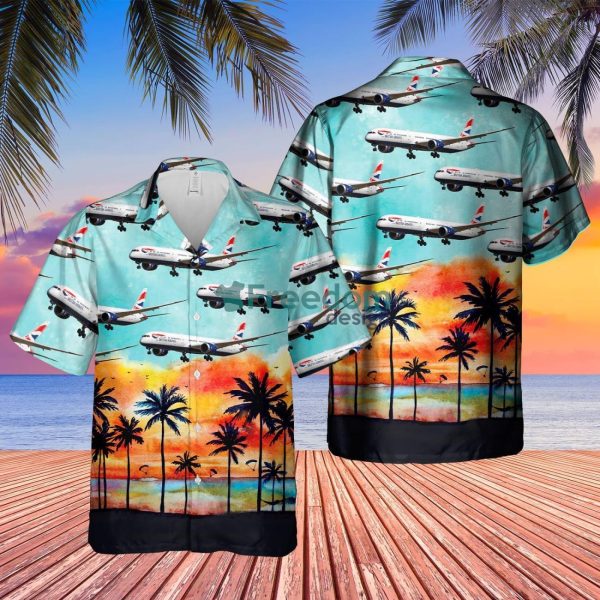 British Airways Boeing 787-10 Dreamliner Hawaiian Shirt Beach Summer Shirt