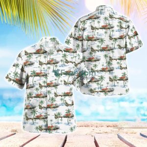 British Army Aerospatiale (Westland) SA-341B Gazelle AH1 Hawaiian Shirt Beach Summer Shirt