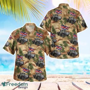 British Army Alvis Saladin 3D Summer Aloha Hawaiian Shirt