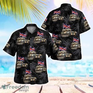 British Army FV107 Scimitar 3D Summer Aloha Hawaiian Shirt