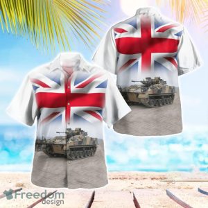 British Army FV510 Warrior Infantry Section Vehicle Beach Hawaiian Shirt