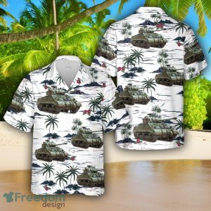 British Army Sherman VC Firefly Tank Hawaiian Shirt 3D Printed Shirt