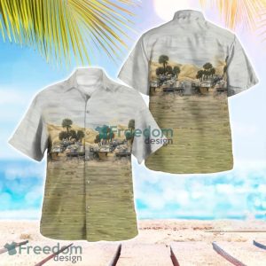 British Army Warrior Armoured Fighting Vehicle Hawaiian Shirt Beach Summer Shirt