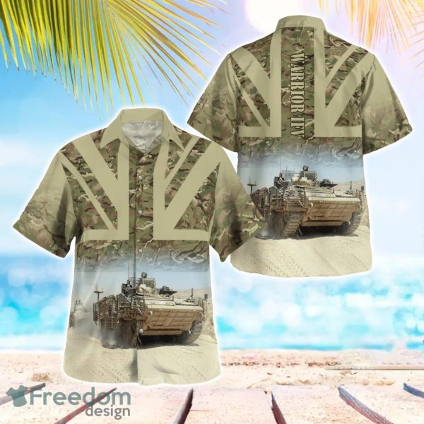 British Army Warrior IFV Aloha Hawaiian Shirt