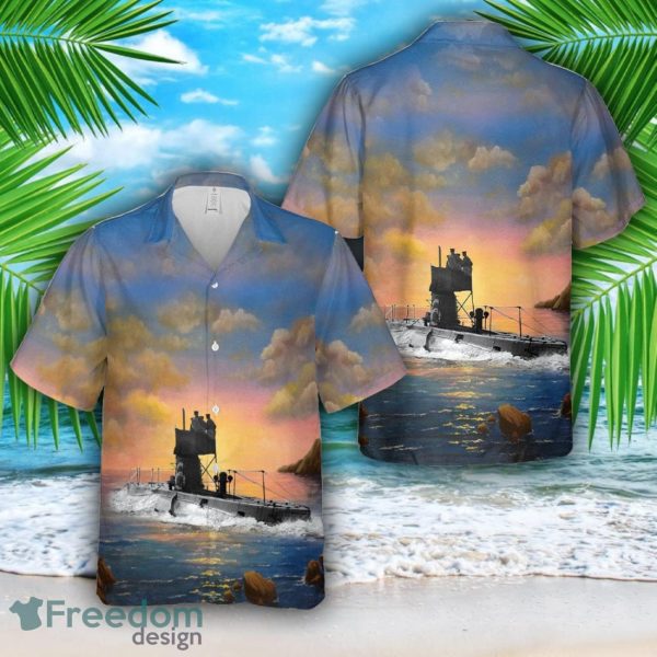 British B-class submarine All Printed 3D Hawaiian Shirt For Men Women