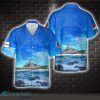 British Royal Navy HMS Mersey (P283) River-class offshore patrol vessel Fisheries Protection Squadron All Printed 3D Hawaiian Shirt For Men Women