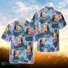 Brown Swiss Blue Hibiscus Hawaiian Shirt For Men Women