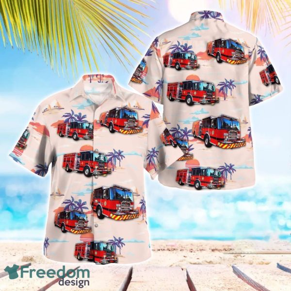 Byram Twp Fire Department Beach Hawaiian Shirt Gift For Summer Holiday