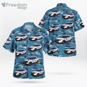 California Santa Monica Police Department Ford Police Interceptor Utility Hawaiian Shirt