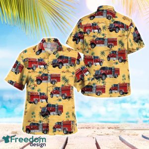 California Soboba Fire Department Hawaiian Shirt Button Summer Shirt