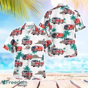 California Ventura City Fire Department Hawaiian Shirt Button Summer Shirt