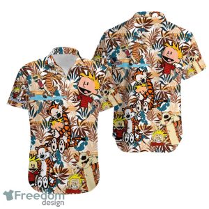 Calvin And Hobbes Summer Cartoon Hawaiian Shirt