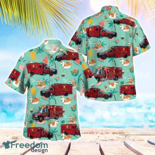 Camden County Fire Rescue Beach Hawaiian Shirt Summer Gift