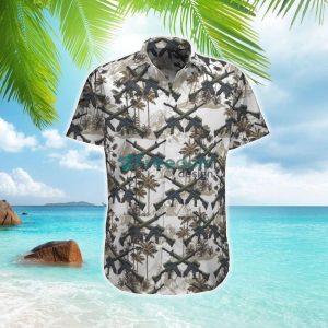 Canadian Army C7A2 Automatic Rifle Hawaiian Shirt Beach Summer Shirt