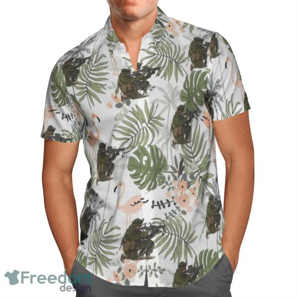 Canadian Army Hawaiian Shirt Beach Shirt Summer Holiday Gift