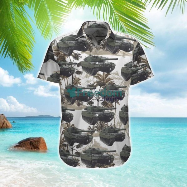 Canadian Army Leopard 2A4 Tank Hawaiian Shirt Beach Summer Shirt