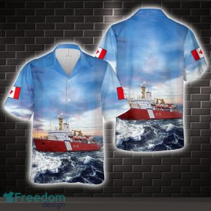 Canadian Coast Guard CCGS Louis S. St-Laurent Hawaiian Shirt Beach Holiday