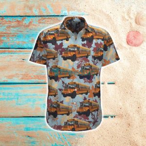 Canadian School Bus Hawaiian Shirt Best Style For Men Women