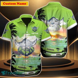 Canberra Raiders NRL Custom Name Hawaiian Shirt Great Gift For Men Women Fans