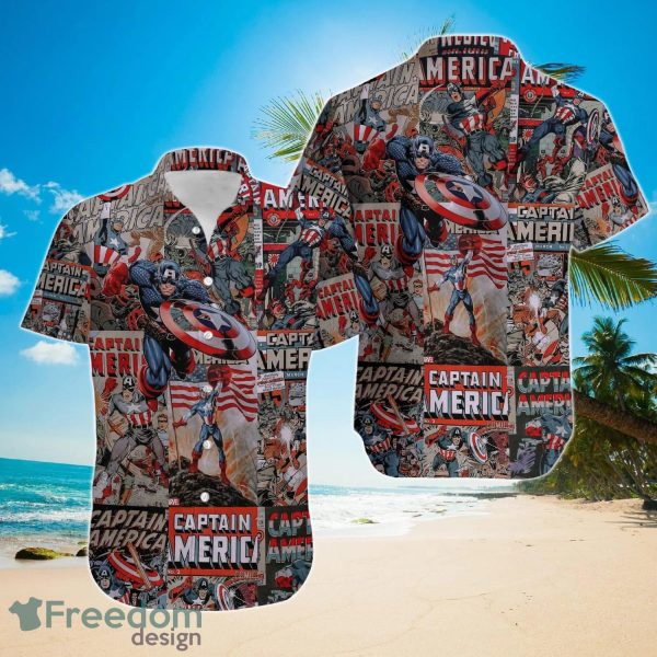 Captain America Aloha Disney Summer Hawaiian Shirt