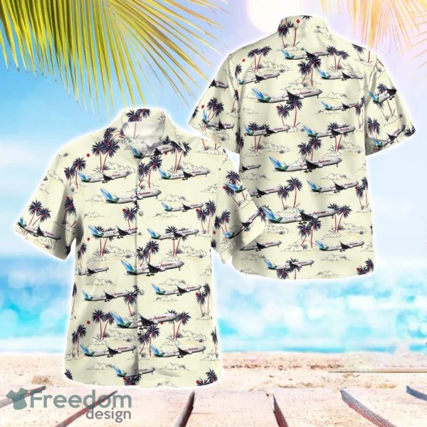 Caribbean Airlines Boeing 767-300ER Beach Hawaiian Shirt Gift For Summer Holiday