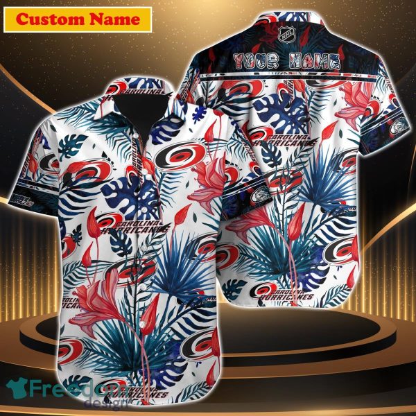 Carolina Hurricanes NHL Custom Name Hawaiian Shirt Gift For Men Women