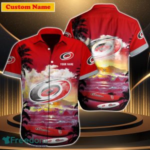 Carolina Hurricanes NHL Custom Name Hawaiian Shirt Great Gift For Men Women Fans