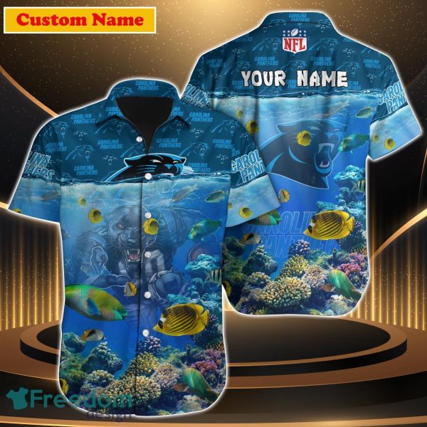 Carolina Panthers NFL Custom Name Hawaiian Shirt For Men Women Gift For Real Fan