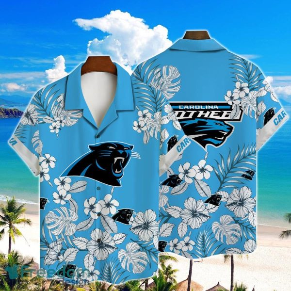 Carolina Panthers NLF Tropical Hibiscus 2023 AOP Hawaiian Shirt