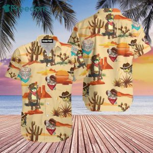 Cat Lover Cowboy Cat Hawaiian Shirt  For Men & Women