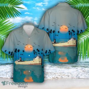 Cement Freighter Alpena Hawaiian Shirt Beach Holiday