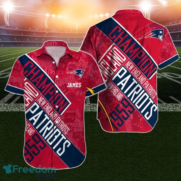 Champion New England Patriots Hawaiian Shirt NFL Football Custom Name For Men Women