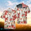 Charolais Hibicus Floral US Flag 3D Hawaiian Shirt For Men Women