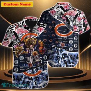 Chicago Bears NFL Custom Name Hawaiian Shirt Best Gift For Men Women