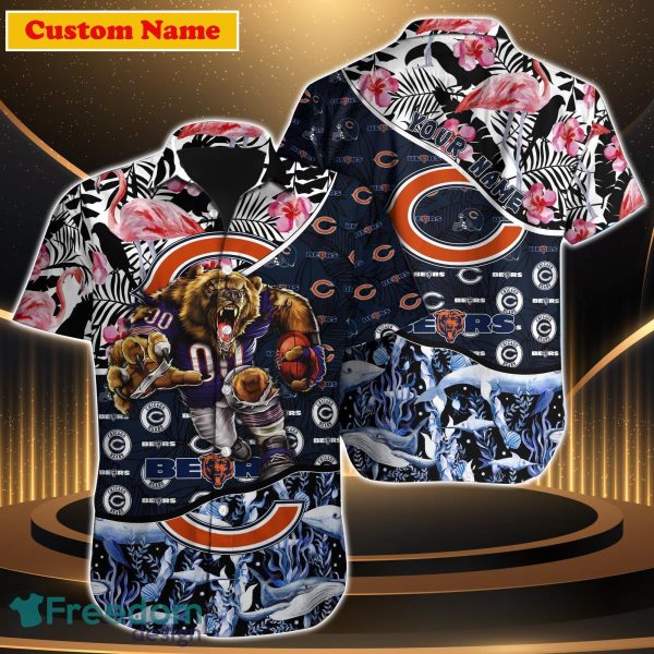 Chicago Bears NFL Custom Name Hawaiian Shirt Best Gift For Men Women