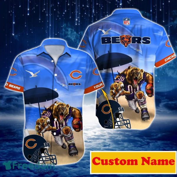 Chicago Bears NFL Custom Name Hawaiian Shirt For Men And Women Best Gift For Real Fans