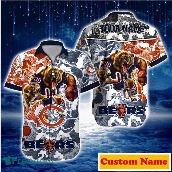 Chicago Bears NFL Custom Name Hawaiian Shirt For Men And Women Gift For True Fans