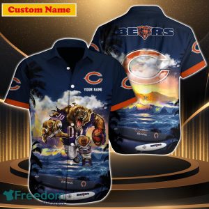 Chicago Bears NFL Custom Name Hawaiian Shirt For Men Women Best Gift For Fans