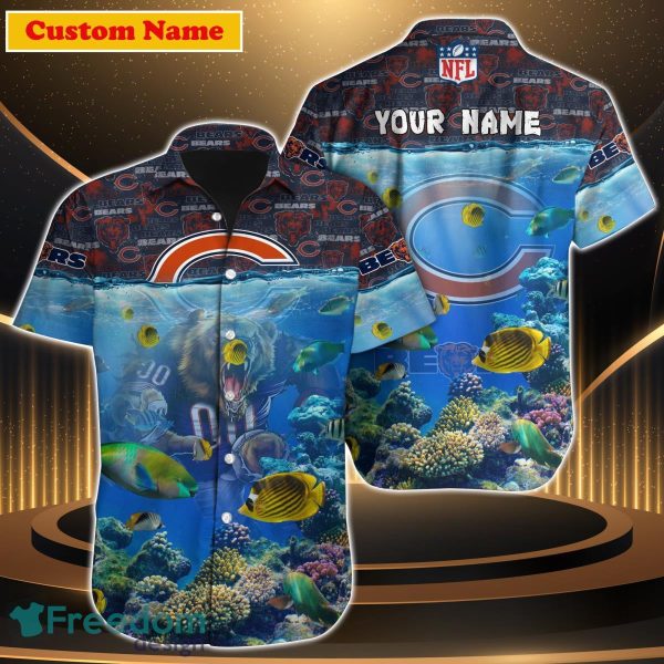 Chicago Bears NFL Custom Name Hawaiian Shirt For Men Women Gift For Real Fan