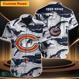 Chicago Bears NFL Custom Name Hawaiian Shirt Special Gift For Men Women Fans