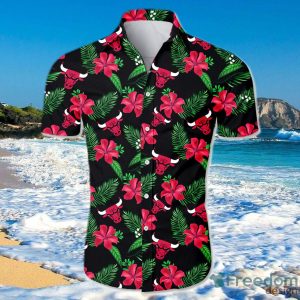 Chicago Bulls Hawaiian Shirt For Men And Women Small Flowers