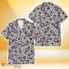 Chicago Cubs Black And White Hibiscus Leaf White Background 3D Hawaiian Shirt Gift For Fans