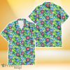 Chicago Cubs Blue Orchid Green Pink Leaf Green Background 3D Hawaiian Shirt Gift For Fans