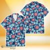 Chicago Cubs Dark Turquoise Hibiscus Navy Background 3D Hawaiian Shirt Gift For Fans