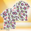 Chicago Cubs Light Salmon Hibiscus Green Leaf White Background 3D Hawaiian Shirt Gift For Fans